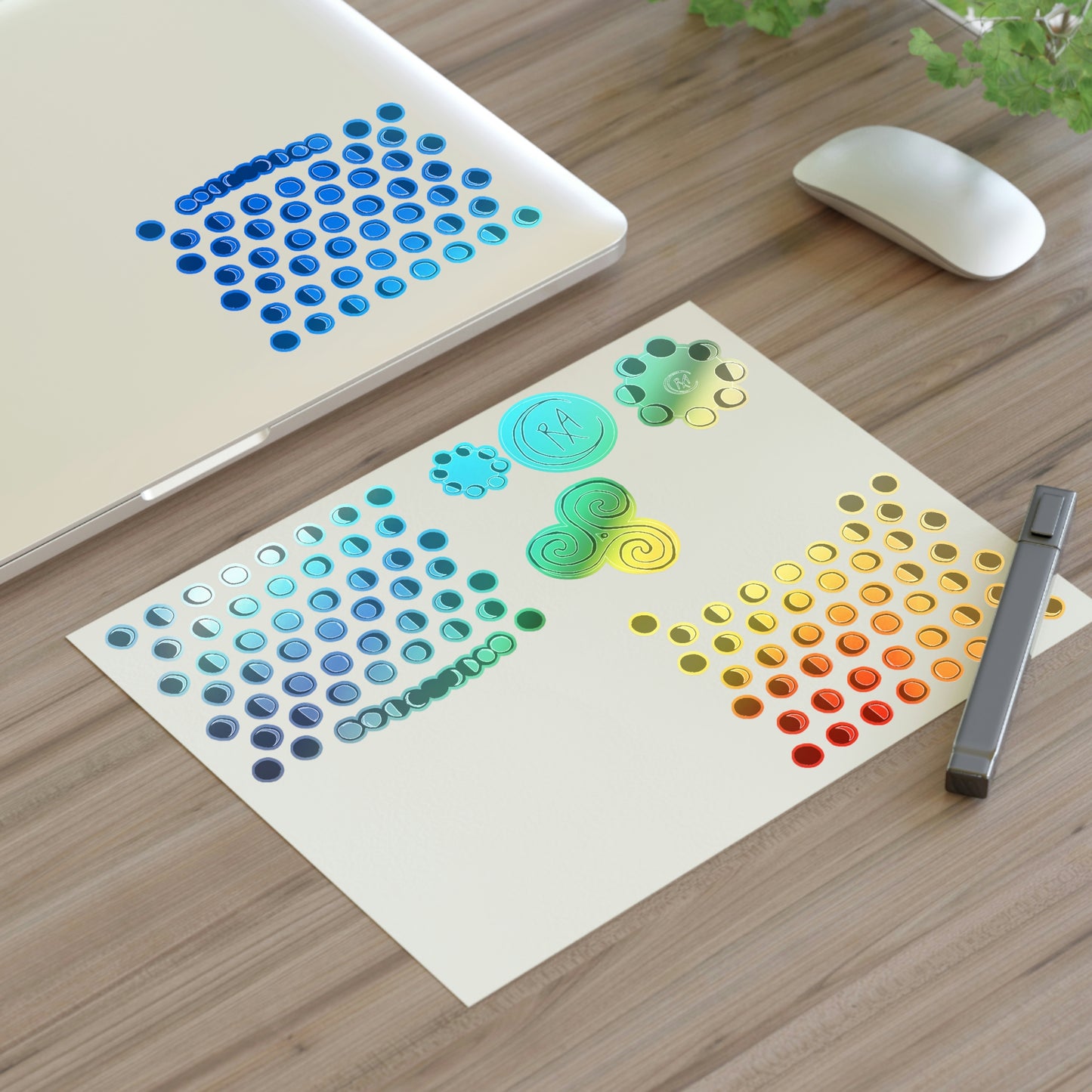 Lunar Phase Sticker Sheets for Planners + Journals