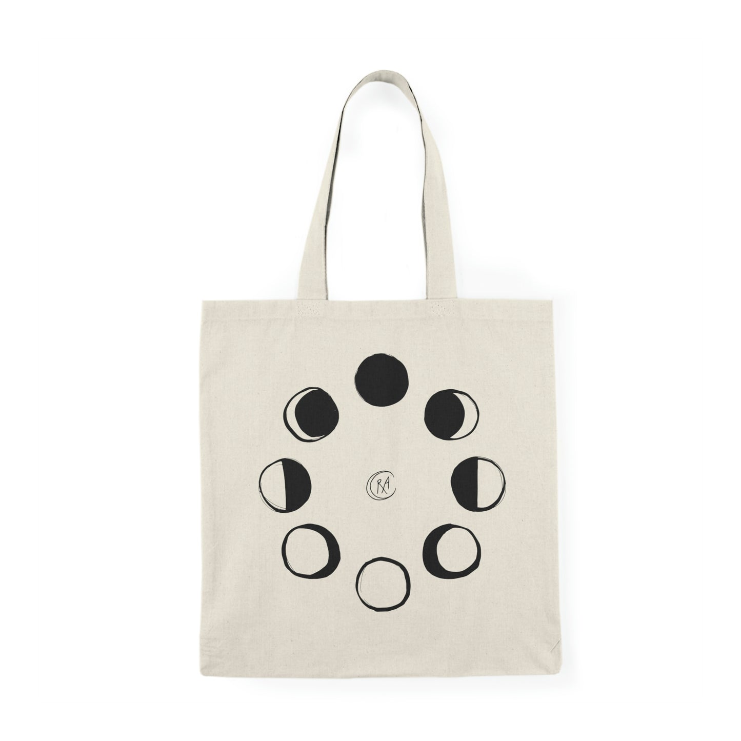 Lunar Phase Natural Tote Bag